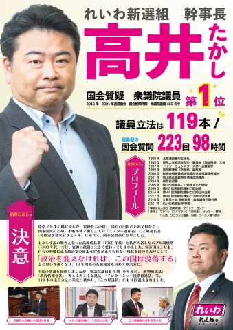 れいわ新選組 高井たかし 国会質疑 衆議院No1