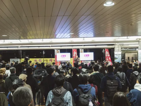 山本太郎代表、千葉でも大人気！